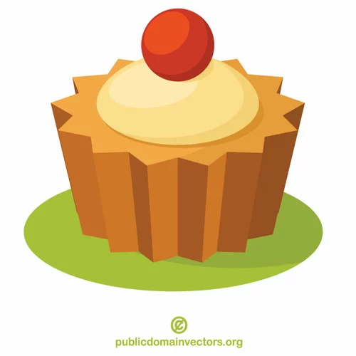 Cupcake vector clip art