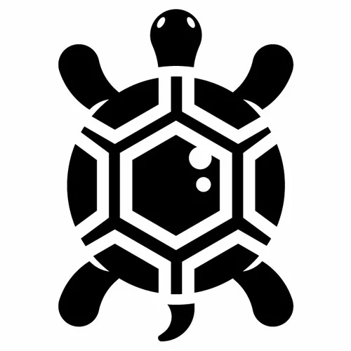 Cute turtle silhouette