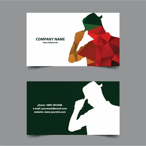 Dance club business card template