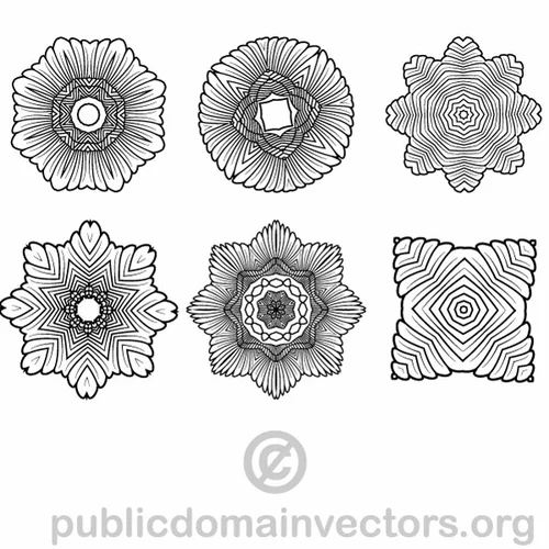 Decorative rosette elements