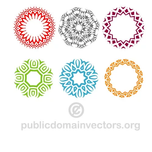 Decorative vector shapes