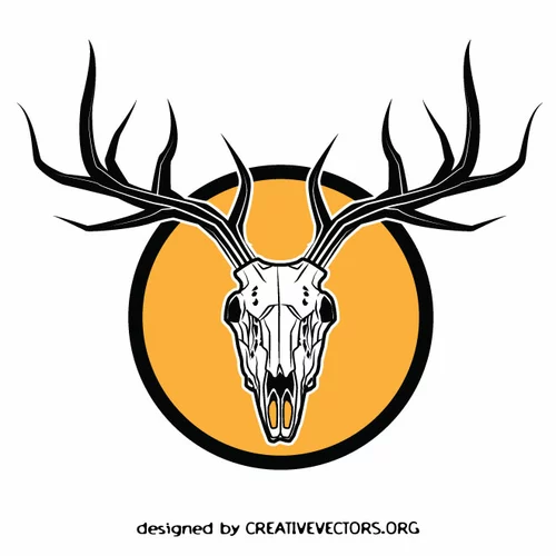 Deer head antlers