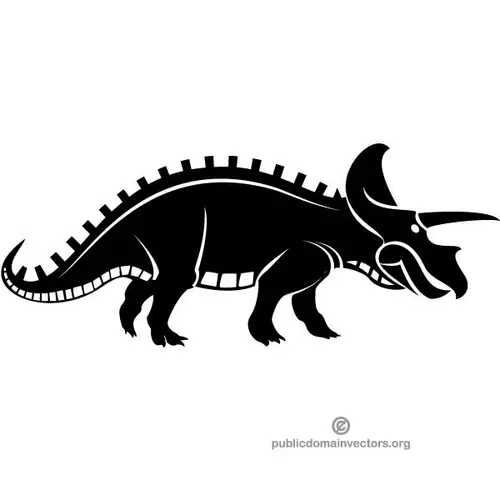 Dinosaur silhouette