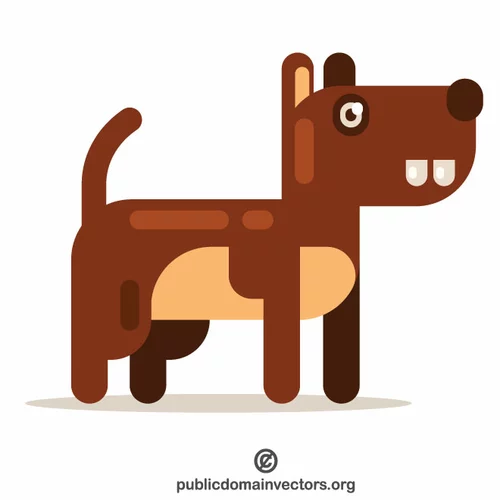 Guard dog cartoon illustration