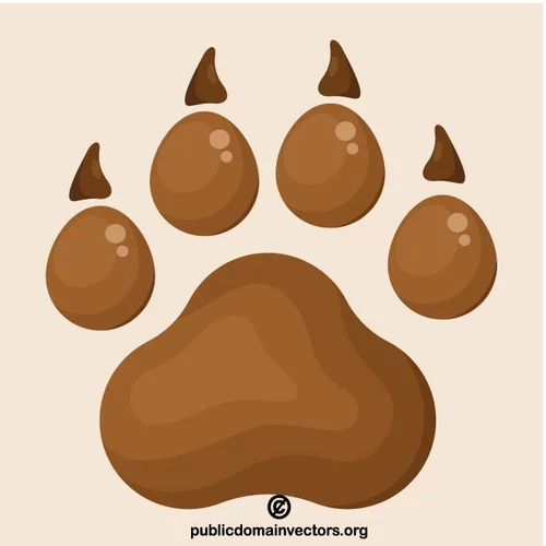 Dog paw vector image | Creativevectors.org