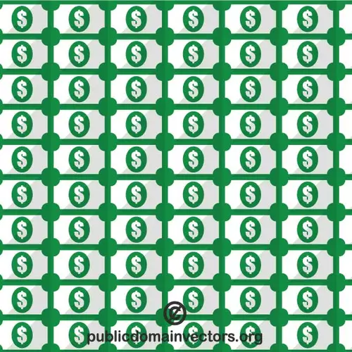 Vector pattern with dollar bills