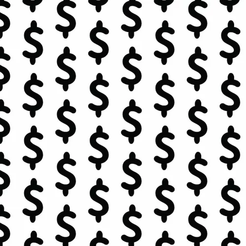 Dollar sign seamless pattern