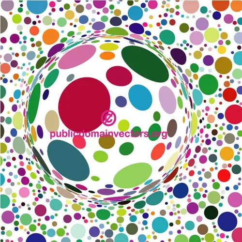 Graphic background with colorful dots