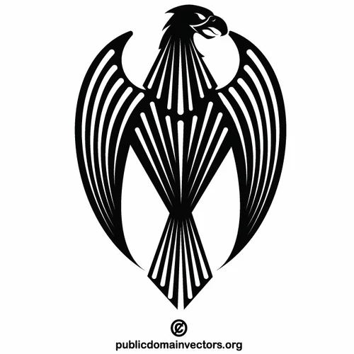 Eagle heraldic logo concept