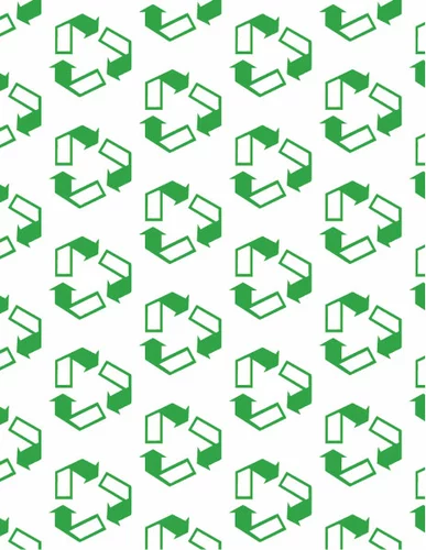 Recycling symbol repetitive pattern