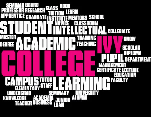 Ivy College Word Cloud