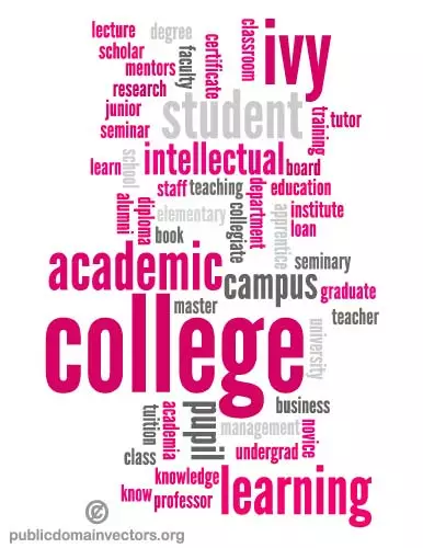 Education world cloud vector graphics