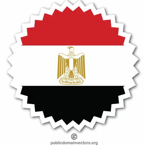 Egyptian flag sticker