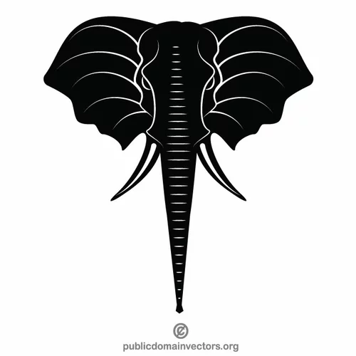 Elephant silhouette graphics