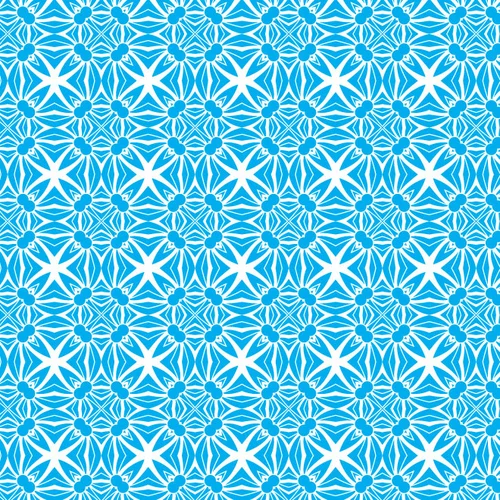 Floral symmetric pattern