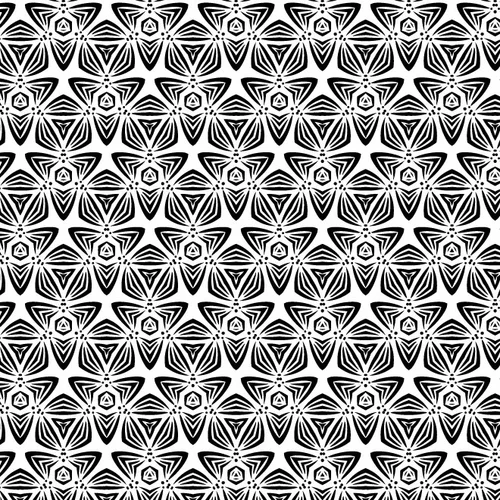 Black and white retro pattern