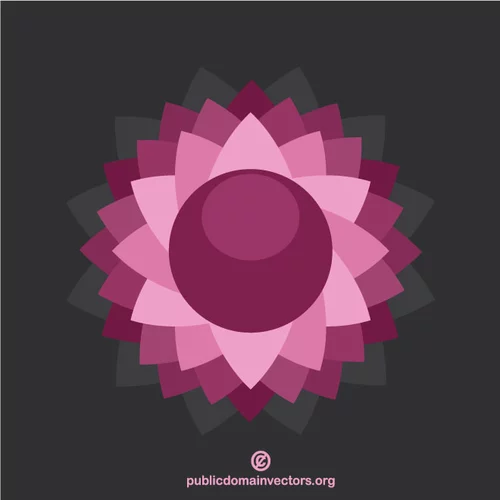 Pink flower icon