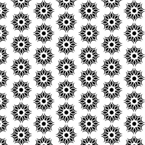 Floral decoration seamless pattern