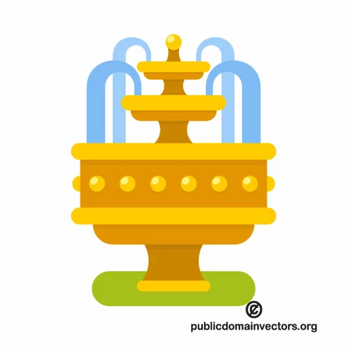 Fountain vector clip art