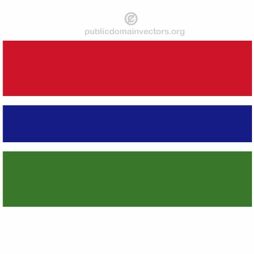 Gambian vector flag