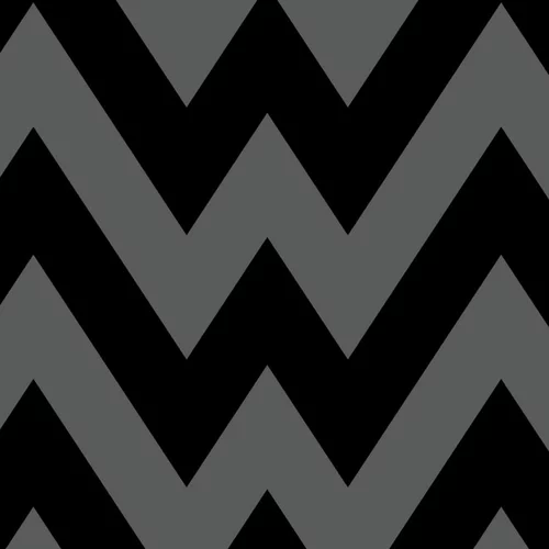 Black and grey zigzag spattern