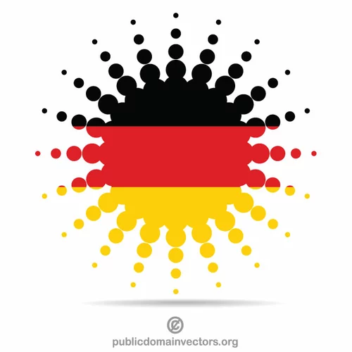 German flag halftone effect