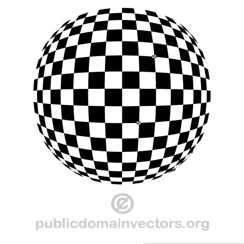 Checkered spherical shape