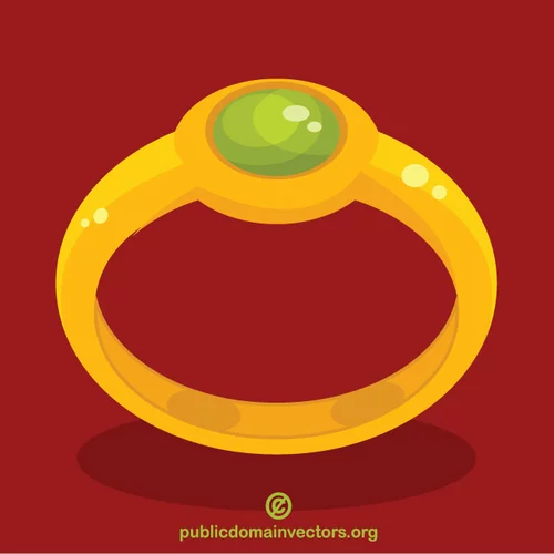 Golden ring vector image