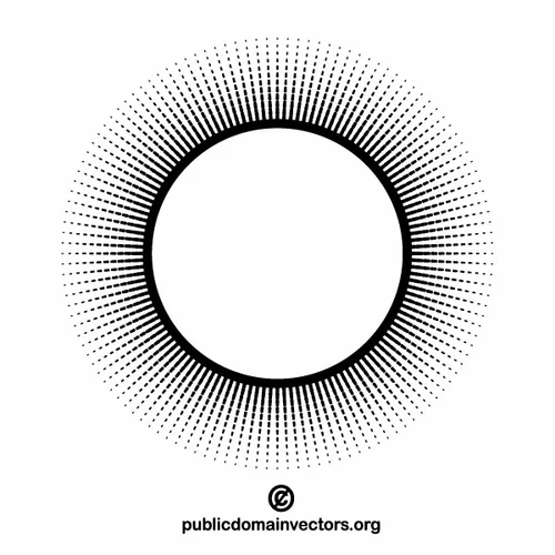 White circle halftone pattern