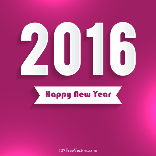 Happy New Year 2016 background