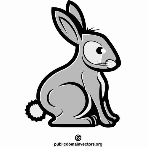 Rabbit clip art drawing