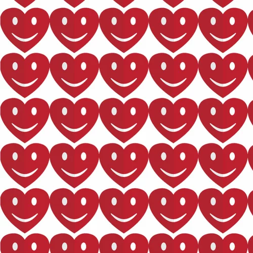 Smiling hearts seamless pattern