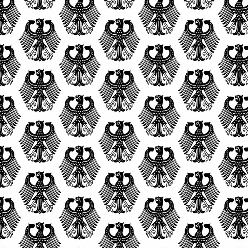 Heraldic eagle seamless pattern