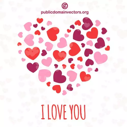 I love you vector illustration