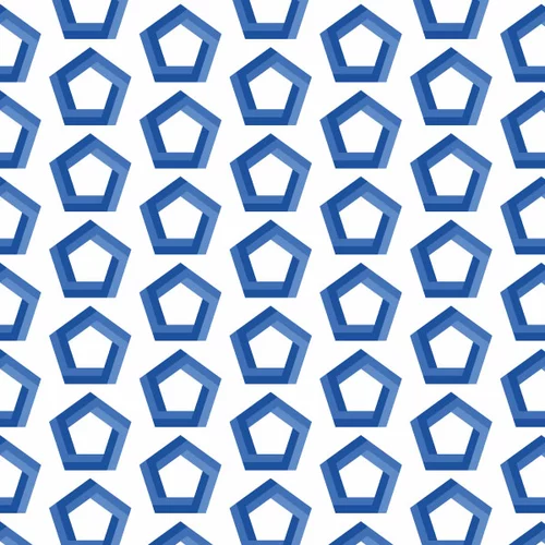 Impossible shape seamless pattern