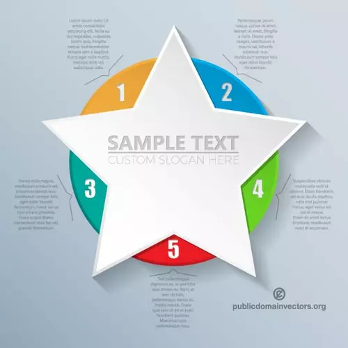 Infographics star design element