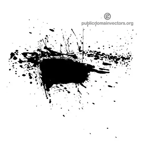 Ink spatter vector shape