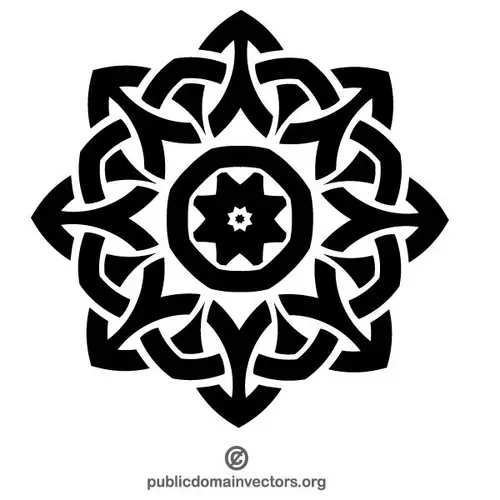 Black tribal symbol