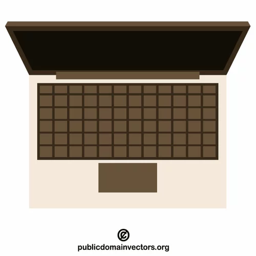 Laptop computer clip art vector