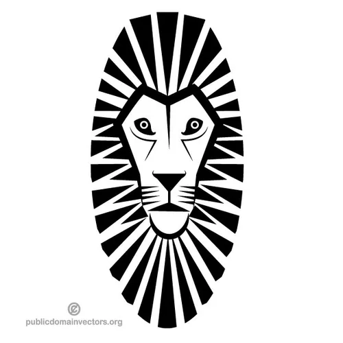 Lion clip art vector image