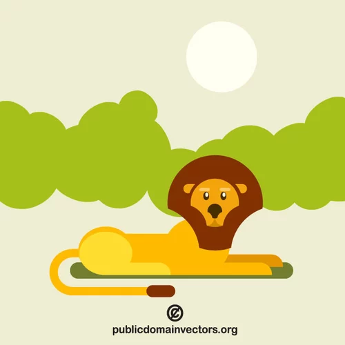 Lion cartoon clip art graphics