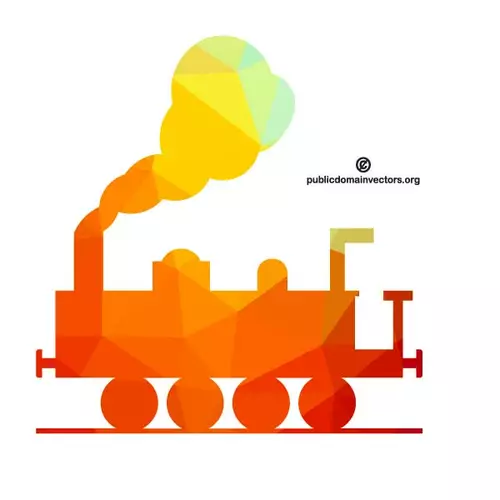 Locomotive silhouette clip art