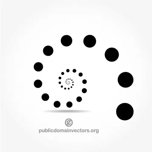 Spiraling circles vector image