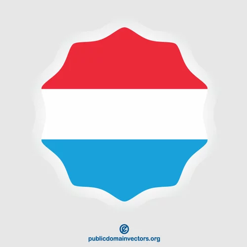 Luxembourg flag sticker