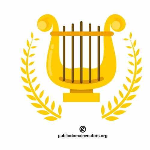 Lyre vector icon