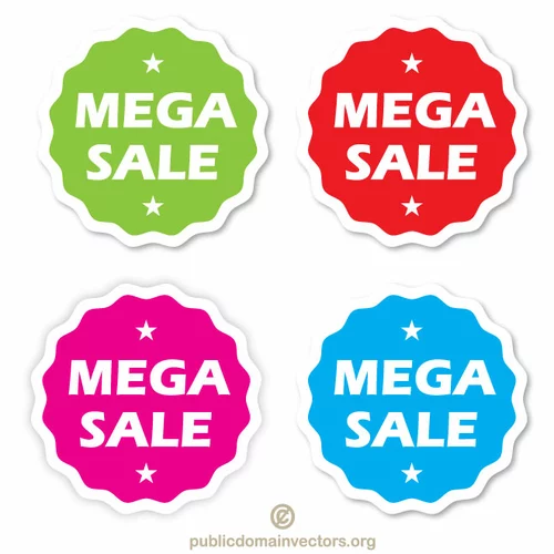 Mega sale stickers