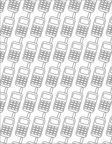 Mobile phone seamless pattern