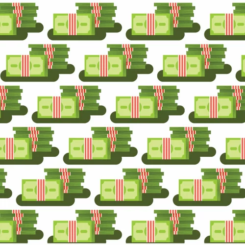 Cash money seamless pattern