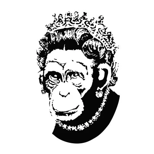 Monkey Queen Vector Image