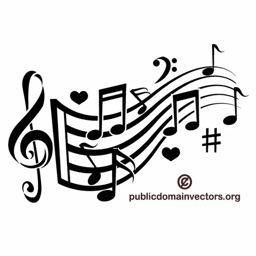 Music theme vector image